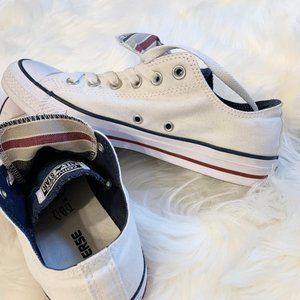 Mens Plaid Print Tongue Converse Sneaker SZ 7